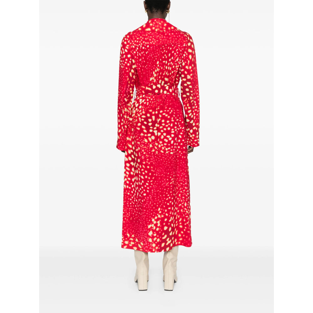 Dries Van Noten Red Coats - Double Breasted & Peacoats Women