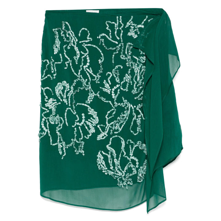 Dries Van Noten Green Skirts - Asymmetric & Draped Skirts Women