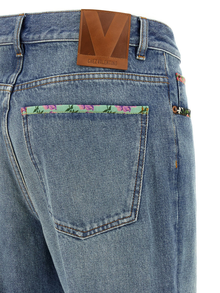 Valentino Garavani Women Valentino Garavani Floral Jeans