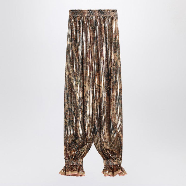 Valentino Pleated Silk-Blend Trousers Women