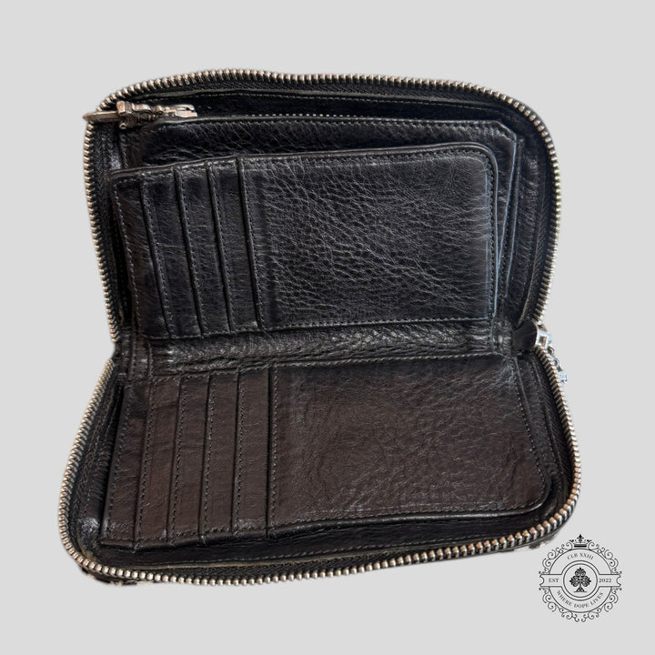 Chrome Hearts Checkered Zip Up Wallet
