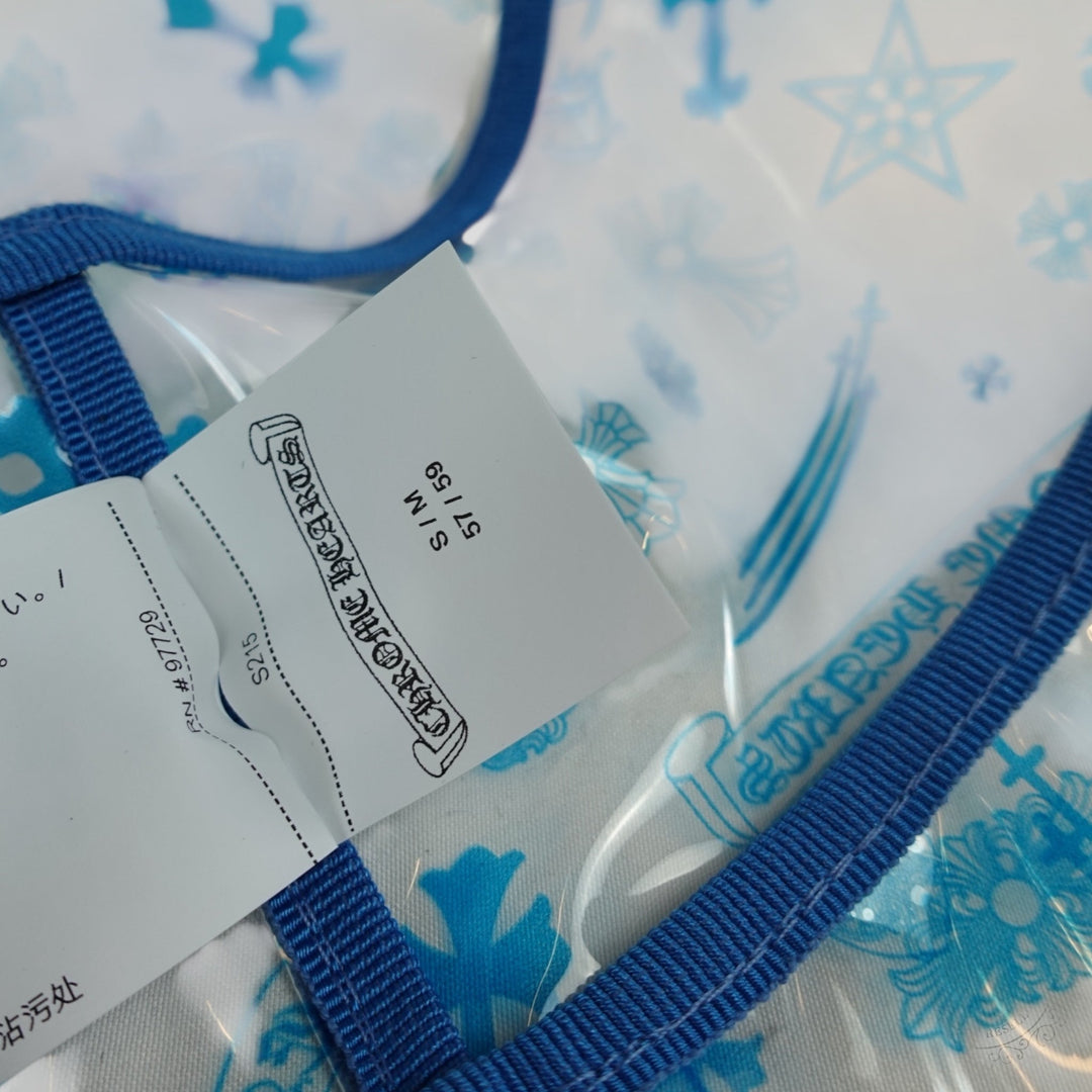 Chrome Hearts Transparent Bucket Hat in Clear/Blue