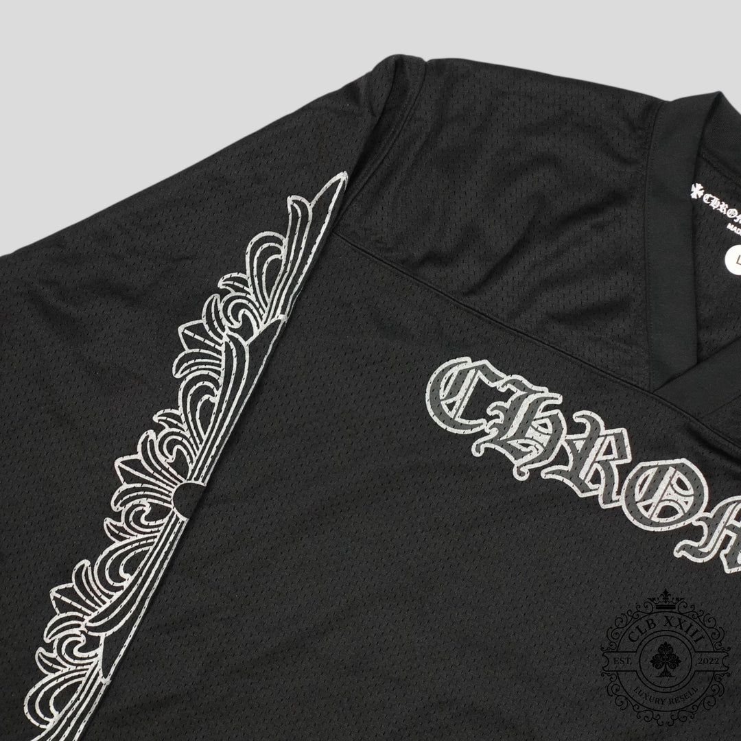 Chrome Hearts Mesh Warm Up Long Sleeve Jersey in Black