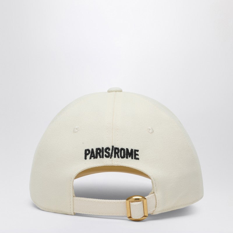 Valentino Garavani Chez Valentino Ivory Baseball Cap Women