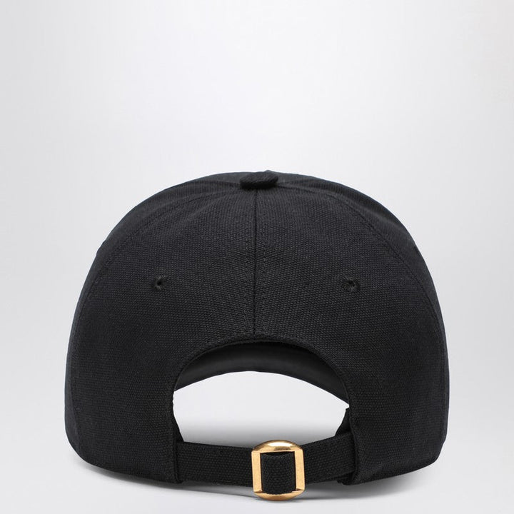 Valentino Garavani Chez Valentino Black Baseball Cap Women