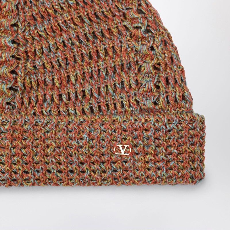 VALENTINO GARAVANI Multicolored Crochet Hat