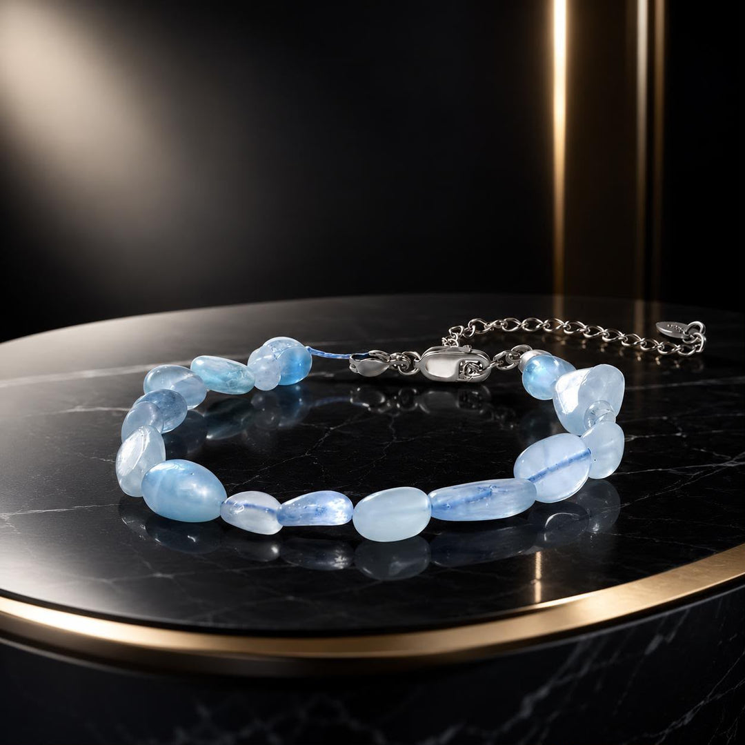 925 Sterling Silver Crystal Bracelet 15+6cm for Women
