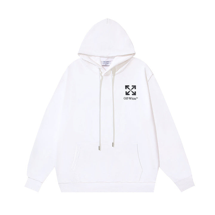 OFF-WHITE Arrows Print Hoodie White/Black