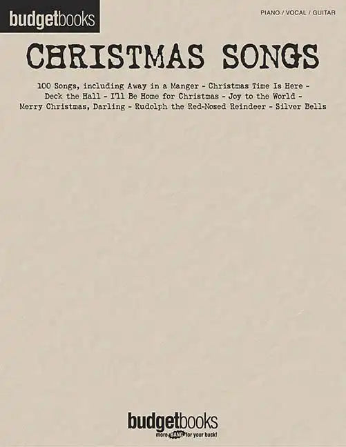 Christmas Songs: Budget Books - Paperback