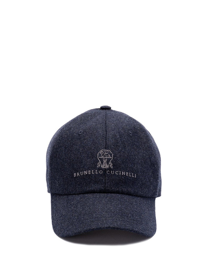 Brunello Cucinelli Men Baseball Cap With Embroidery