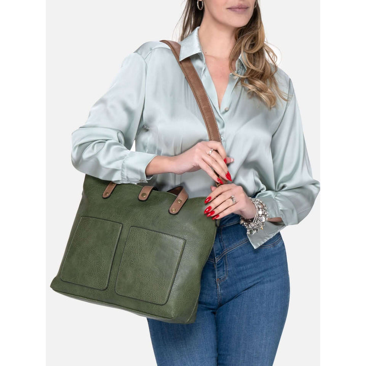 Herling green synthetic Shoulder bags