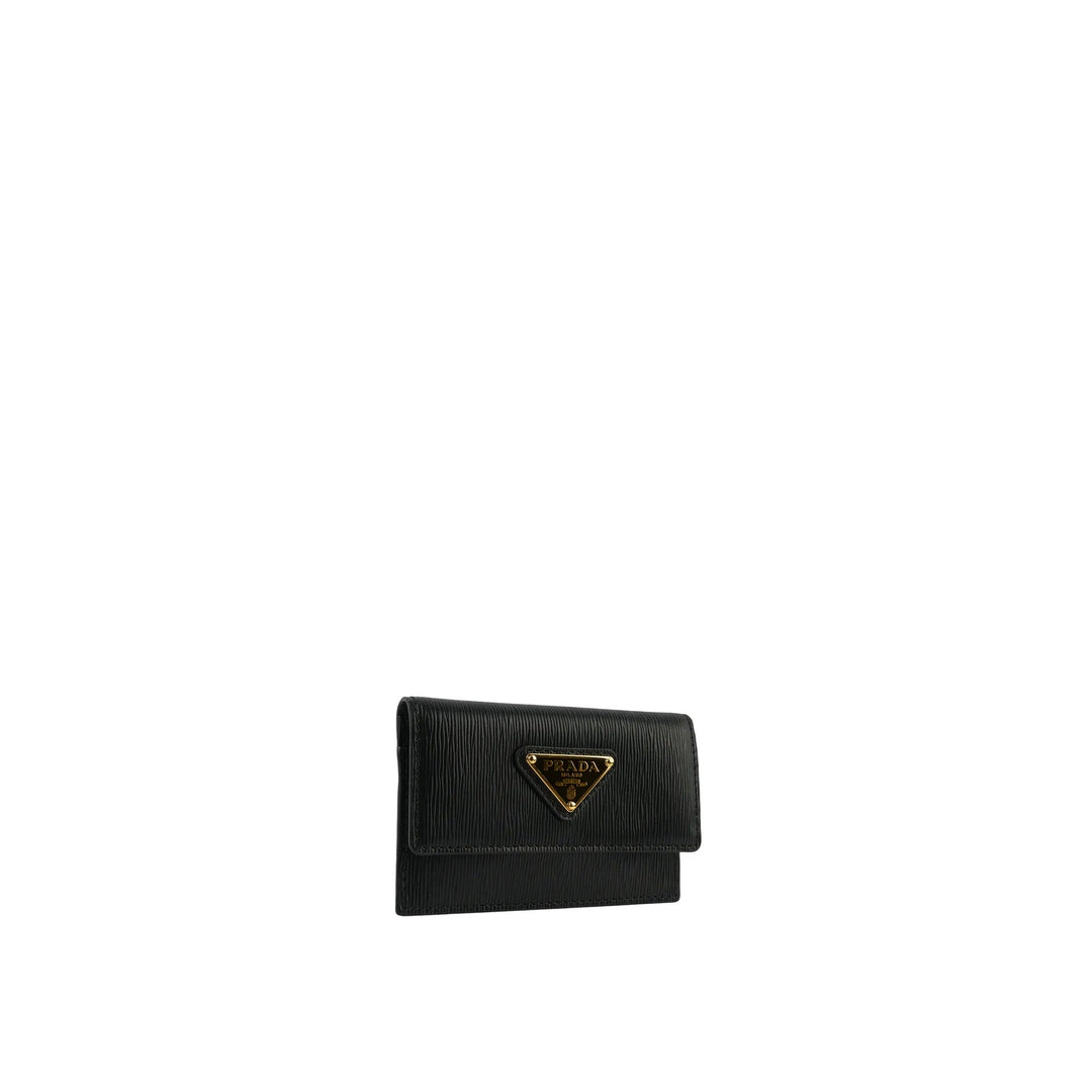 Prada Leather Card Holder Women