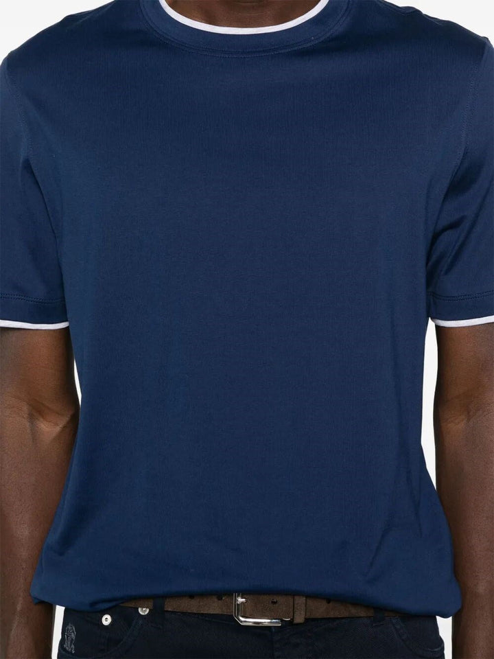 Brunello Cucinelli Men T-Shirt With Faux-Layering