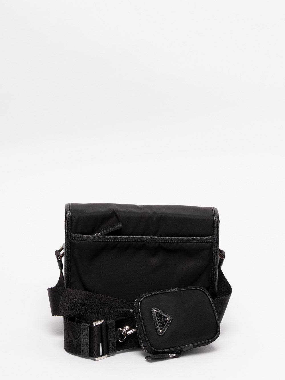 Prada Men Re-Nylon And Saffiano Leather Shoulder Bag