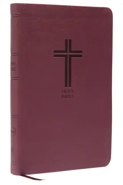 NKJV, Value Thinline Bible, Standard Print, Imitation Leather, Burgundy, Red Letter Edition - Imitation Leather