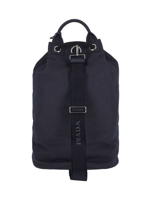 Prada Men Logo Bucket Bag