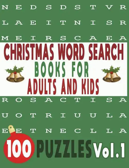 Christmas Word Search Books for Adults and Kids 100 Puzzles Vol.1 - Paperback
