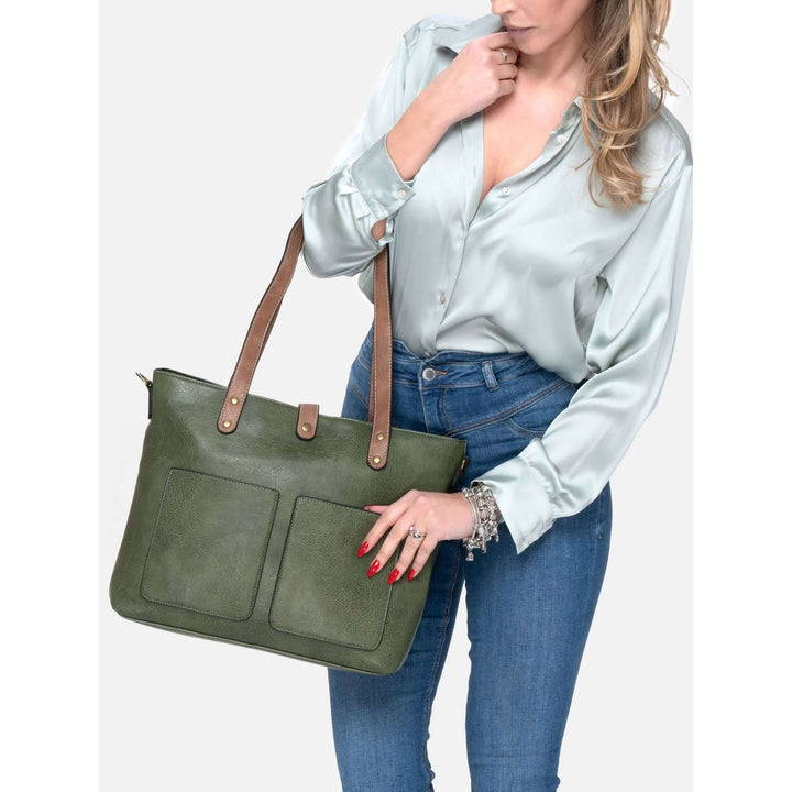 Herling green synthetic Shoulder bags