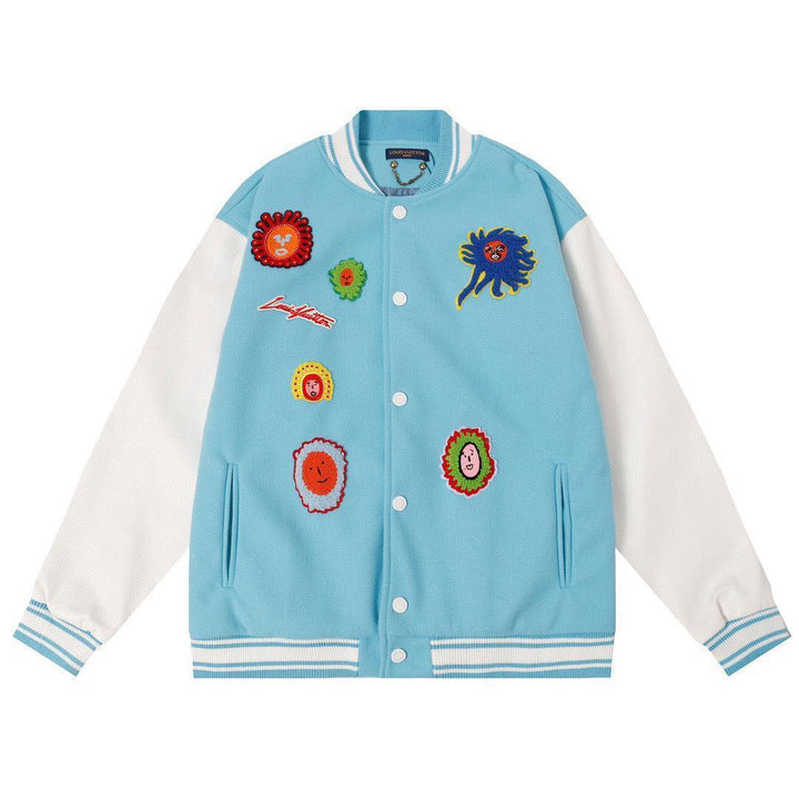 Louis Vuitton  LV x YK Embroidered Faces Varsity Blouson &