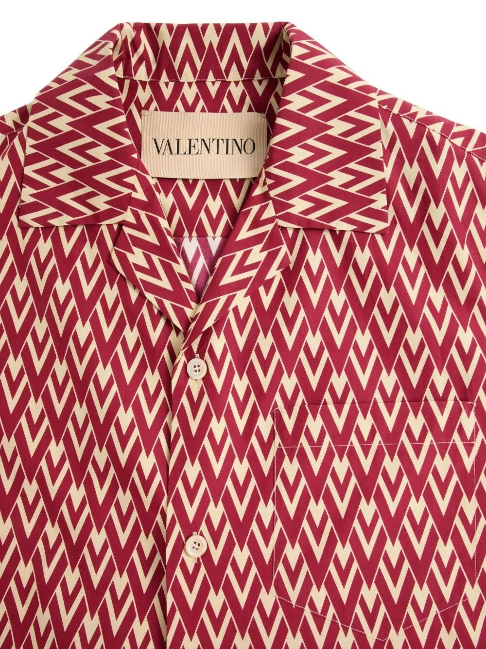 Valentino Garavani Men `Toute La V` Bowling Shirt