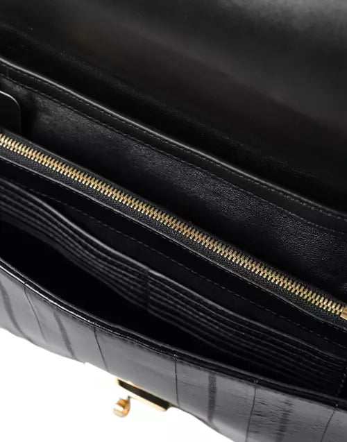 ELEGANTE BOLSO DE HOMBRO DE PIEL DE ANGUILA DE Dolce &amp; Gabbana