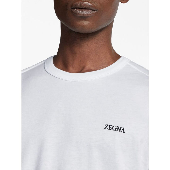 Zegna White T-Shirts & Vests - T-Shirts Men