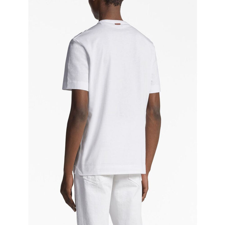 Zegna White T-Shirts & Vests - T-Shirts Men