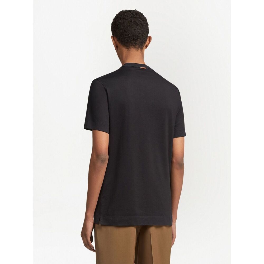 Zegna Black T-Shirts & Vests - T-Shirts Men
