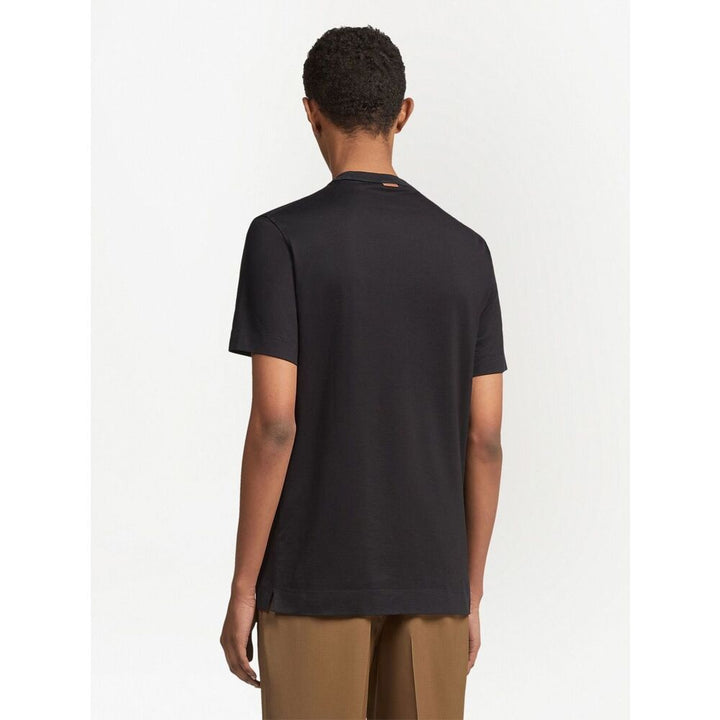 Zegna Black T-Shirts & Vests - T-Shirts Men