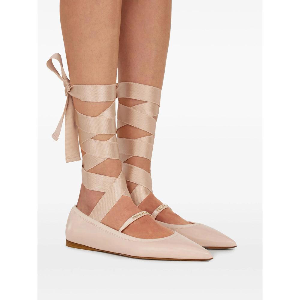 Ferragamo Pink Ballet Flats Women