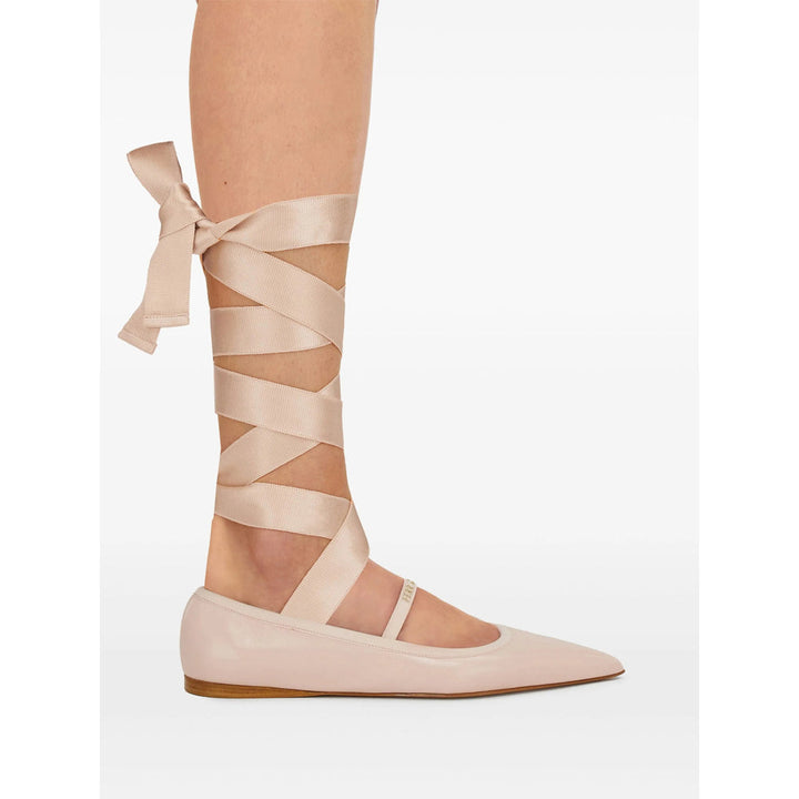 Ferragamo Pink Ballet Flats Women