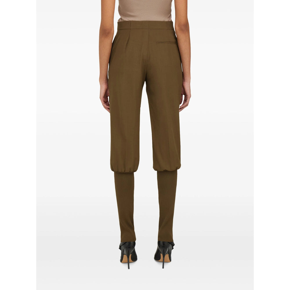 Ferragamo Green Trousers - Tailored Trousers Women
