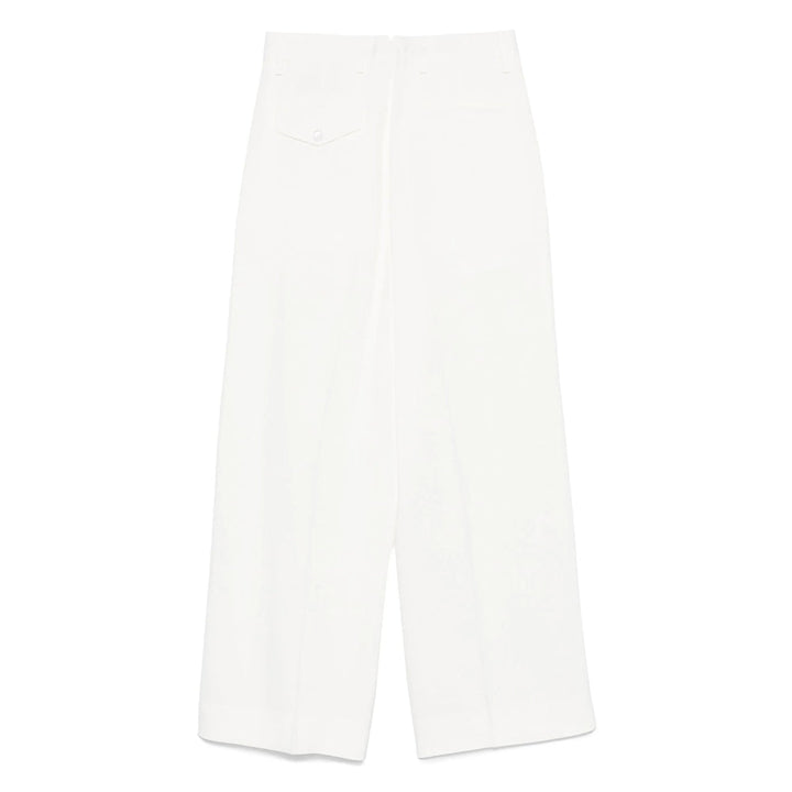 Ann Demeulemeester White Trousers - Straight Trousers Women