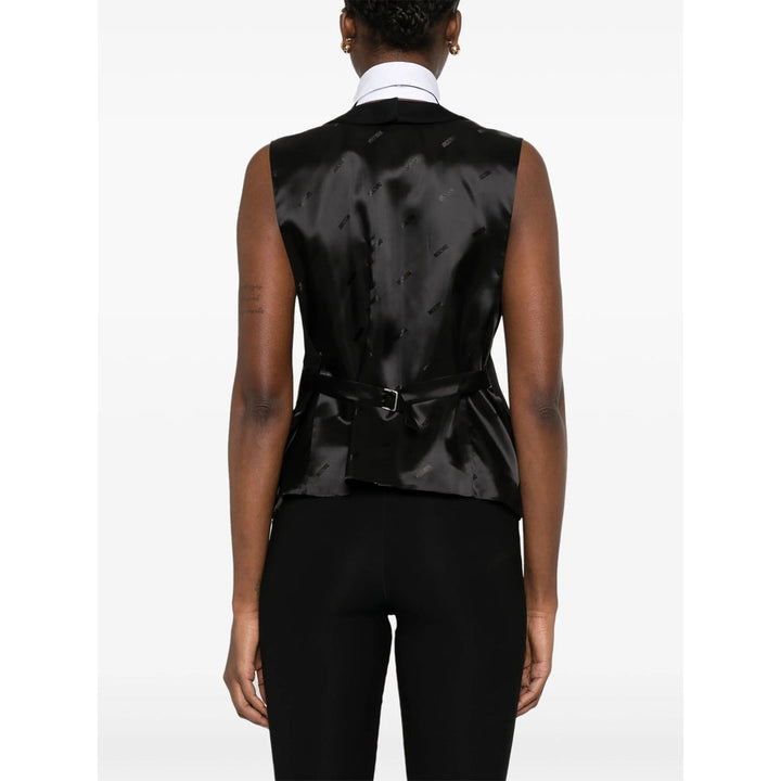 Moschino Black Jackets - Waistcoat & Gilets Women