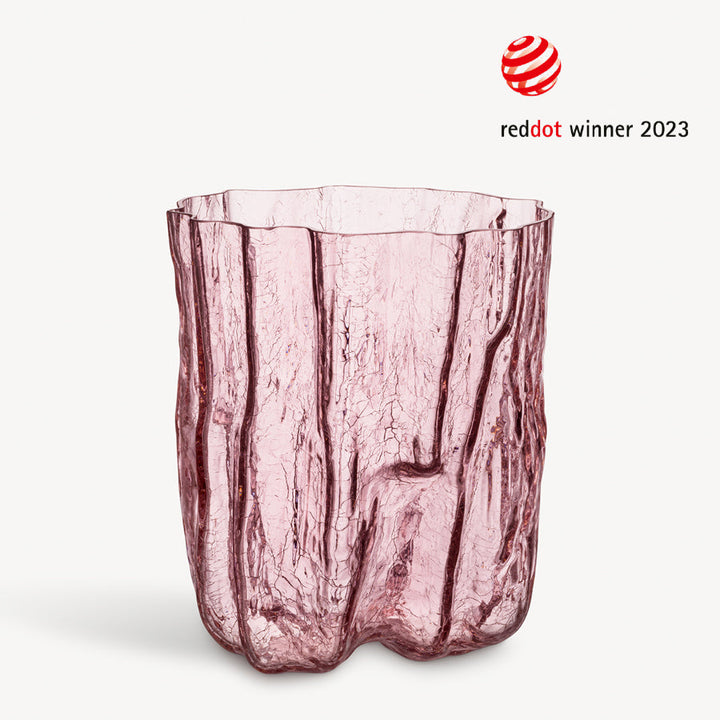 Crackle Vase Pink Tall