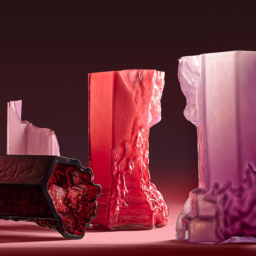 Rocky Baroque Vase Oxblood