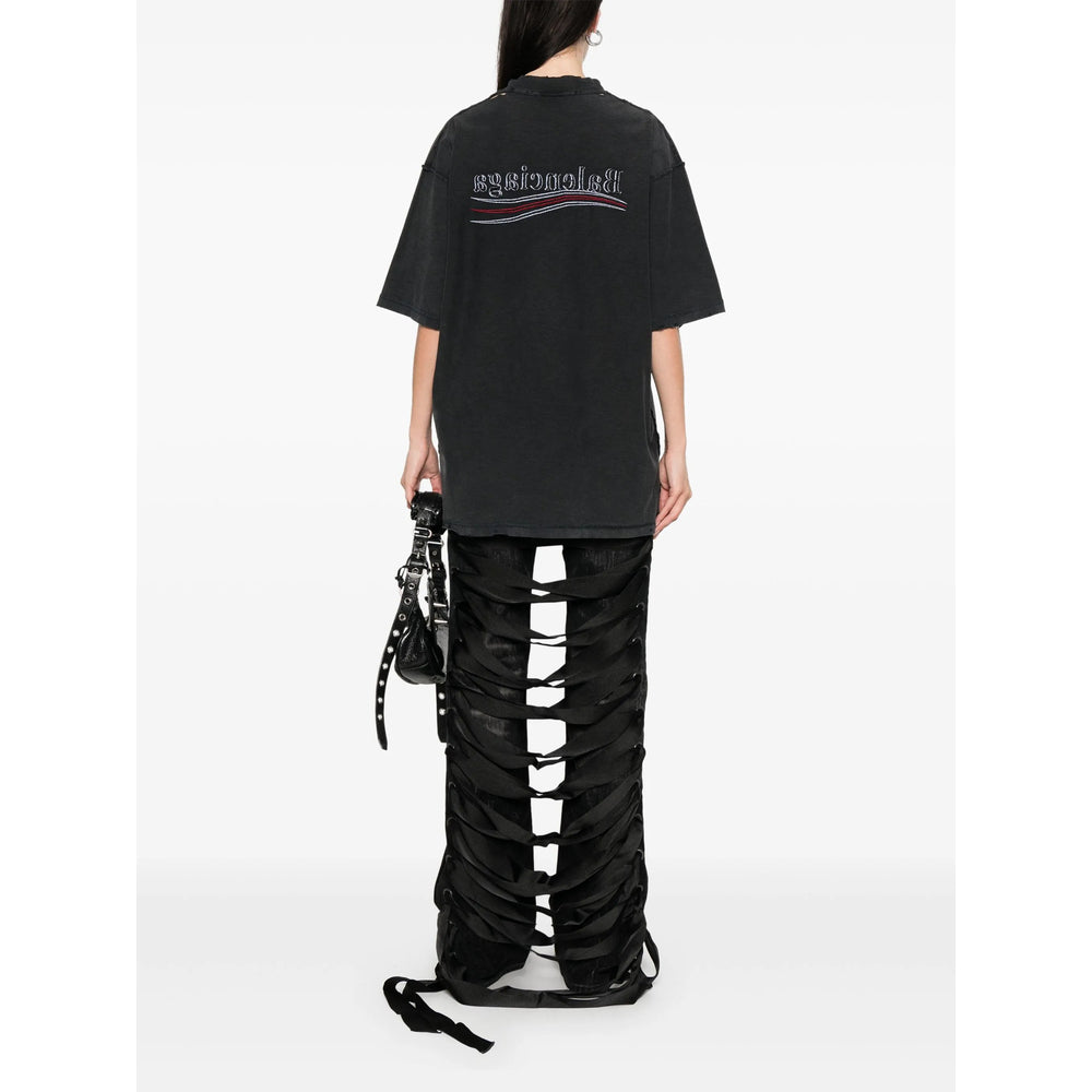 Balenciaga Black Denim - Straight-Leg Jeans Women