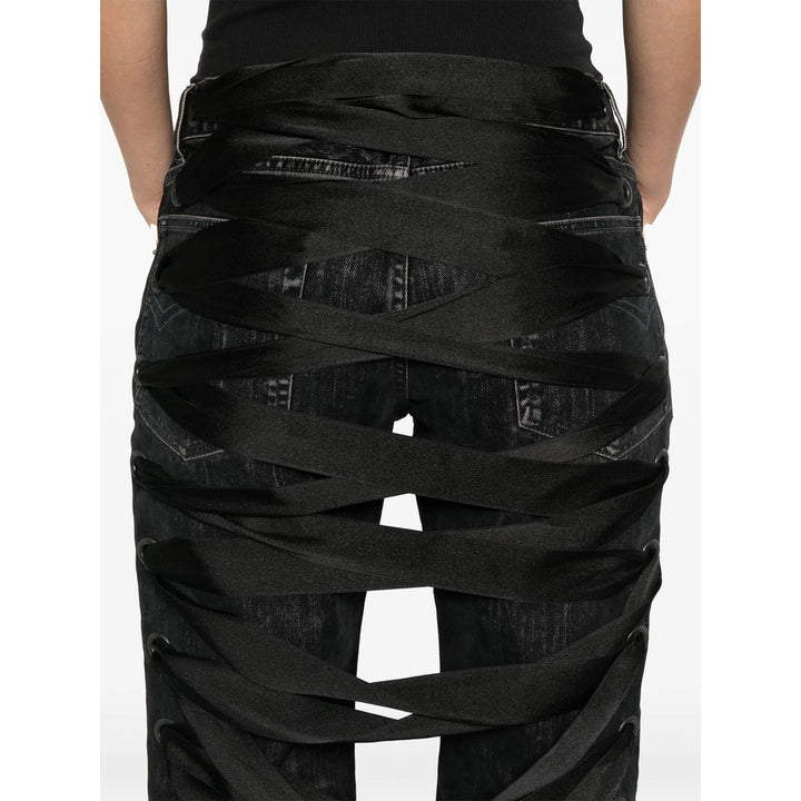 Balenciaga Black Denim - Straight-Leg Jeans Women