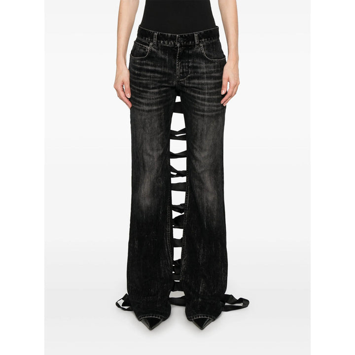 Balenciaga Black Denim - Straight-Leg Jeans Women