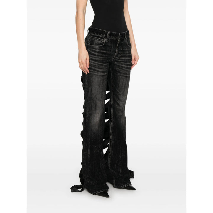 Balenciaga Black Denim - Straight-Leg Jeans Women
