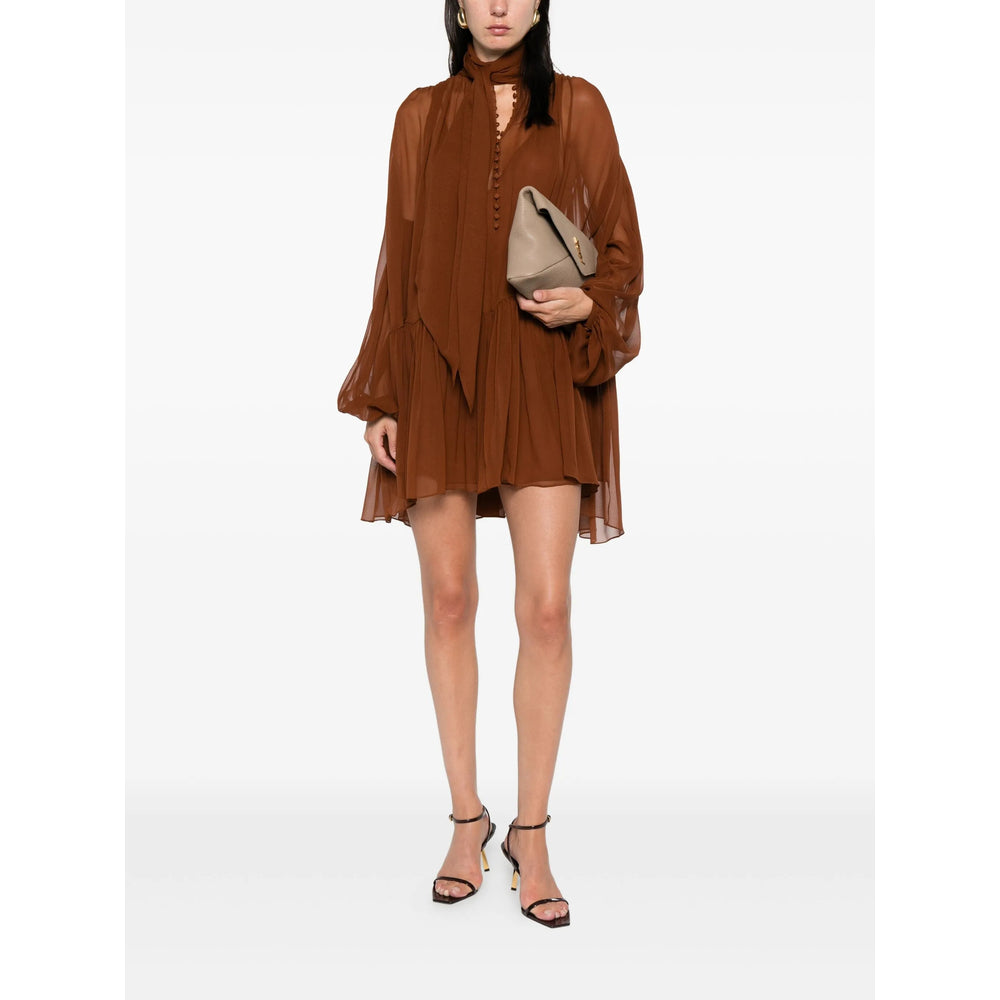 Saint Laurent Brown Dresses - Day Dresses Women