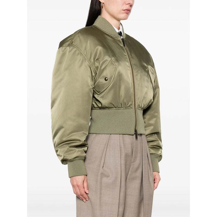 Saint Laurent Green Jackets - Bomber Jackets Women