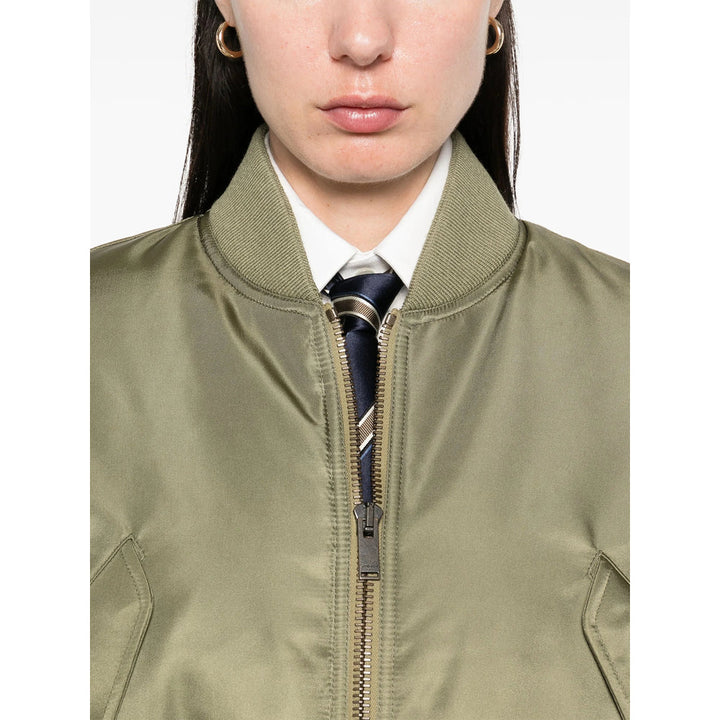 Saint Laurent Green Jackets - Bomber Jackets Women