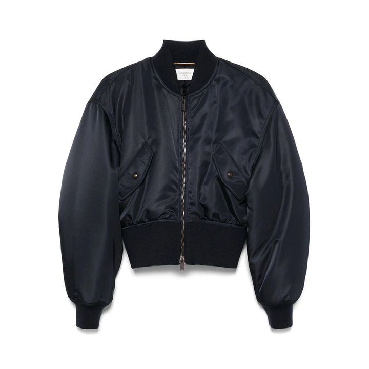 Saint Laurent Blue Jackets - Bomber Jackets Women