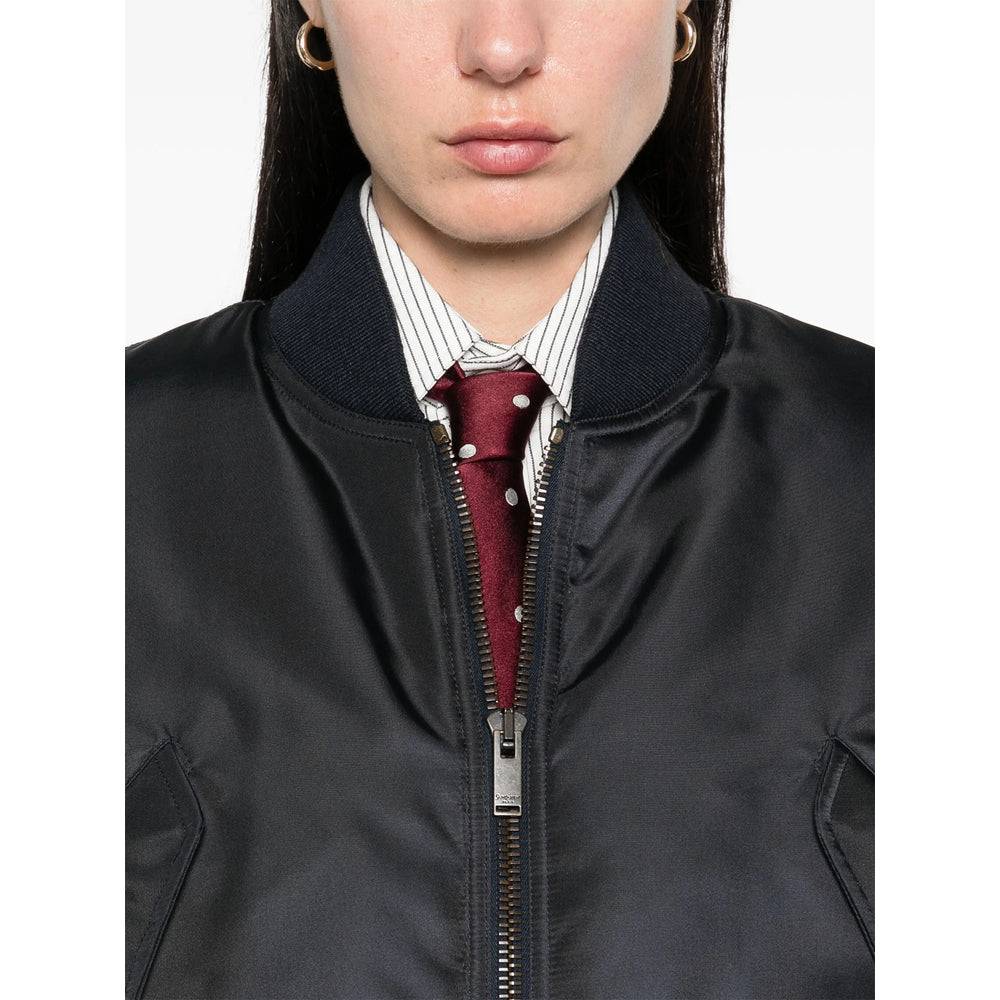 Saint Laurent Blue Jackets - Bomber Jackets Women