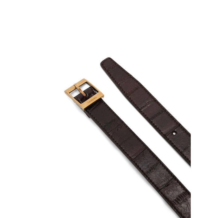 Saint Laurent Brown Belts Women