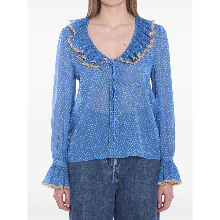 Valentino Blue Tops - Blouses Women