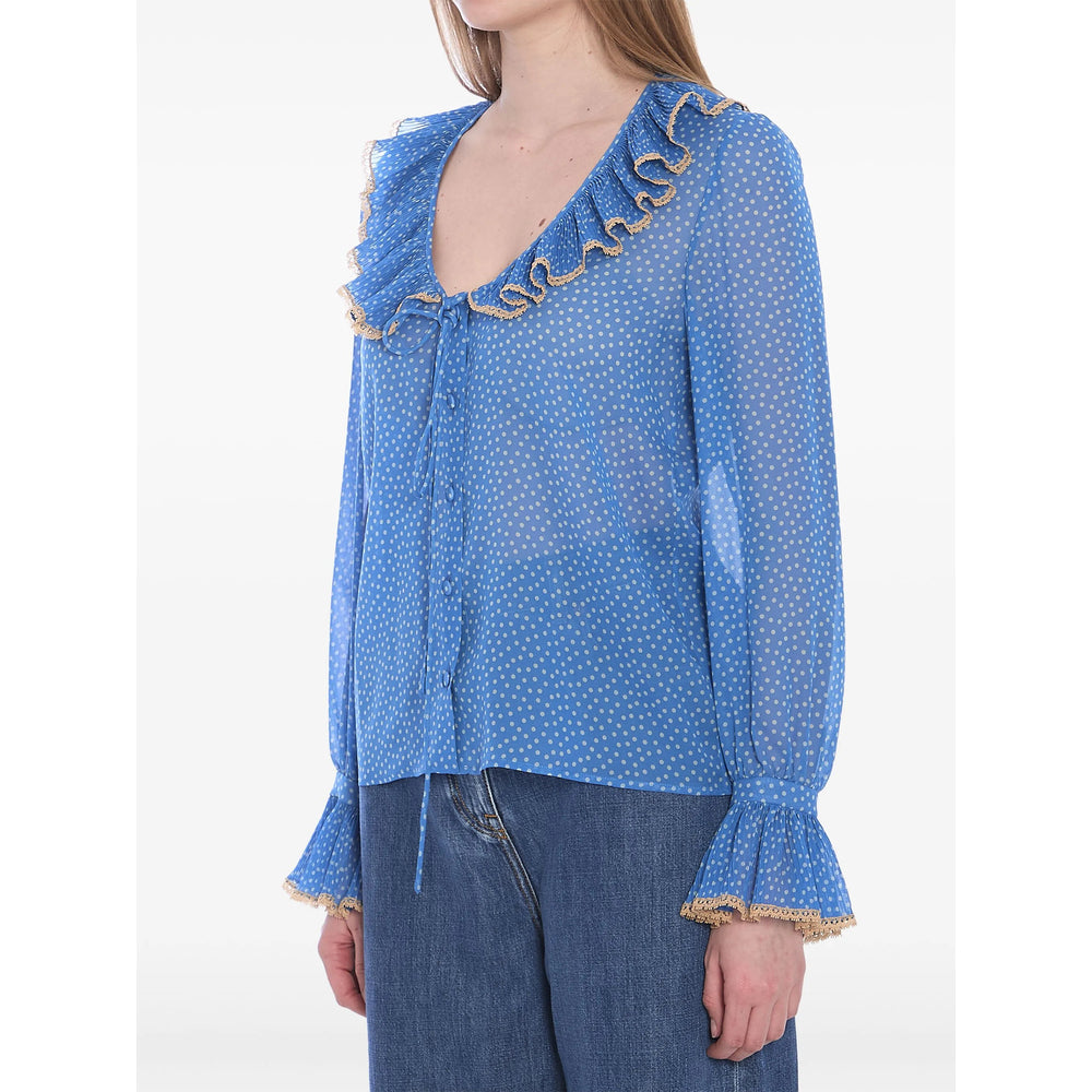 Valentino Blue Tops - Blouses Women