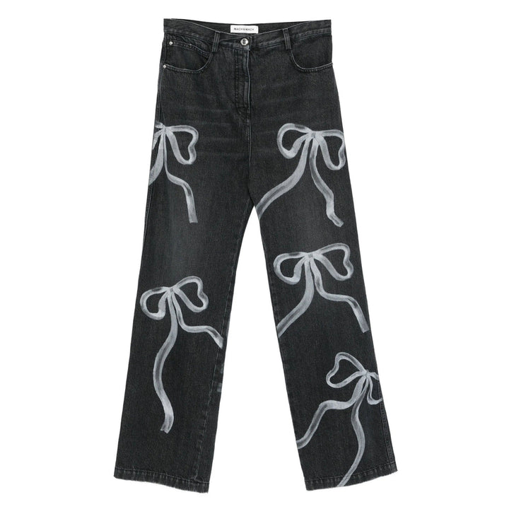 Mach & Mach Black Denim - Straight-Leg Jeans Women