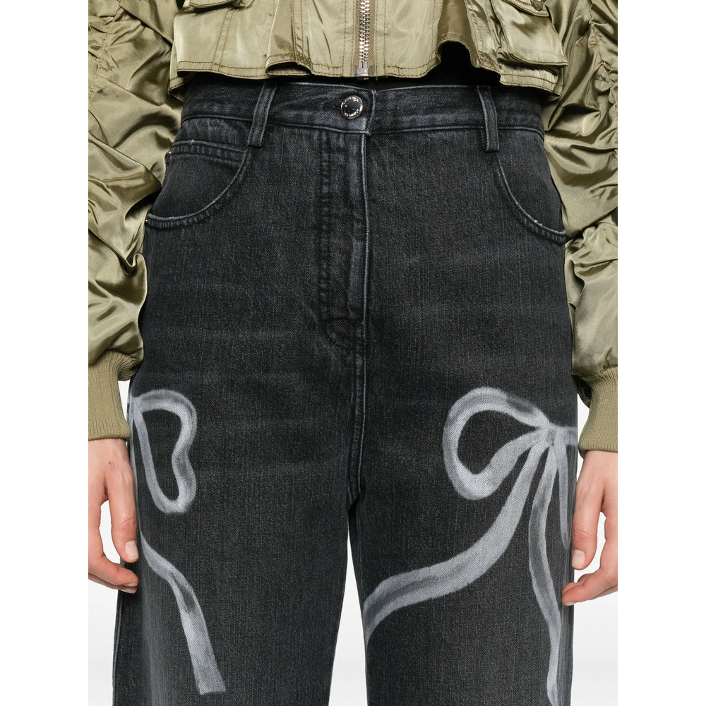 Mach & Mach Black Denim - Straight-Leg Jeans Women